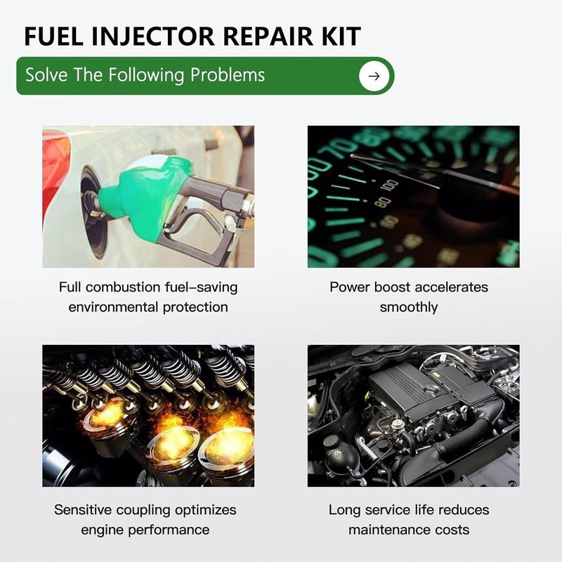 XSPANDER Updated Fuel Injector repair kit Includes O-rings, Pintle Caps, Filters Replacement Set Fit for Toyota 3VZE 3.0 V6 Engines For 4Runner T100 Pickups - Image 5